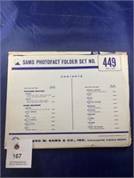 Vintage Sams Photofact Folder No 449
