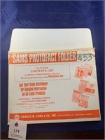 Vintage Sams Photofact Folder No 453