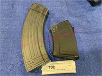(2) Ak-47 ammunition clips (15 & 30 rds)