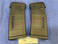 (2) PMAG 7.62 x 51 ammunition clips (20 rds each)