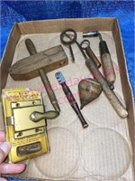 Old wood handle tools & etc