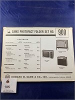 Vintage Sams Photofact Folder No 900 TVs