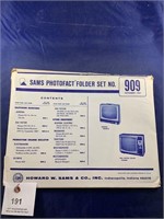 Vintage Sams Photofact Folder No 909 TVs