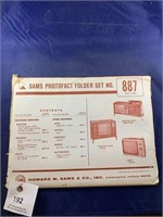 Vintage Sams Photofact Folder No 887 TVs