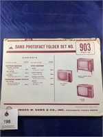 Vintage Sams Photofact Folder No 903 TVs