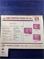 Vintage Sams Photofact Folder No 928 TVs