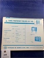 Vintage Sams Photofact Folder No 931 TVs