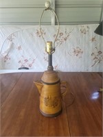 Pitcher Lamp with No Shade