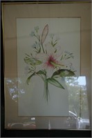 Framed and Matted Lilly Picture
