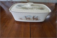 Dog Hunting Covered Dish with Lid Luxembourg