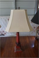 Wood Lamp Base with Shade