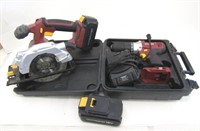 Chicago Cordless Drill & Saw + 3 Batteries