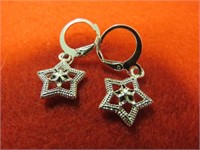 NEW STAR EARRINGS STAMPED 925