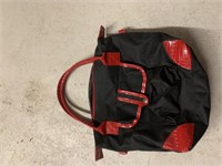 Red and black purse