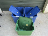 Storage Totes Green is 35 Gal