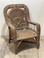 Small Woven Cane Chair