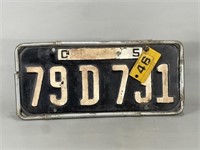 1945 California License Plate