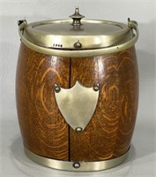 Vintage Wood Barrel Ice Bucket