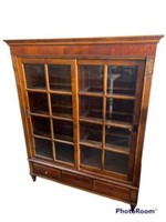 Ethan Allen Country Glass Front Bookcase
