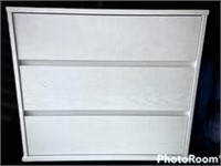 Modern White 3 Drawer Dresser