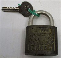Royal Brass Lock with Key