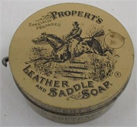 Properts Leather and Saddle Soap Tin