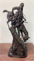 Frederic Remington solid bronze sculpture -