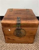 Antique Chinese cube storage box with stand