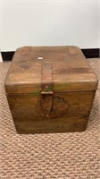 Antique Chinese cube storage box with stand