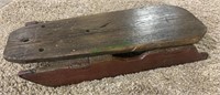 Antique Scandinavian luge with iron