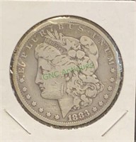 Coin - 1883 Morgan silver dollar(1608)