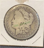 Coin - 1883 Morgan silver dollar(1608)
