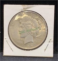Coin - 1922 Peace silver dollar(1608)
