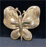 Vintage sterling silver butterfly pin