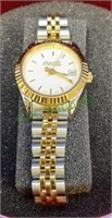 Ladies silver and gold tone Coca-Cola watch