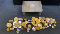 United States military buttons/emblems, pins, and