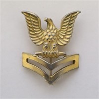 US Navy Petty Officer 1st Class Pin by Gemsco