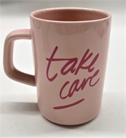 Large Ceramic Mug "Take Care"