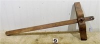 Homemade, wooden 22” panel marking gauge w/