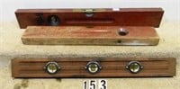3 – Various Stanley wooden levels, F-G+: #23-24”