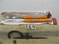 3 – Lathe tools: Buck Bros. sizing tool, missing