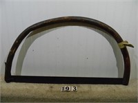 Primitive hoop-frame bucksaw w/ 26” saw blade on