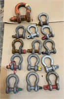 (14) Assorted Shackles