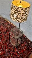 Floor Lamp Table Metal w/ Glass