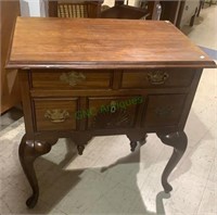Small vintage 5 drawer mahogany dressing table