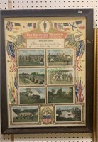 Antique WW I 1917 graphic poster - the soldiers