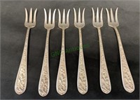 Stieff sterling silver seafood forks - lot of