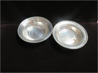 (2) SMALL STERLING SILVER BOWLS -- 5.00 OZ TOTAL