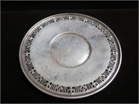 SMALL ENGRAVED STERLING SILVER PLATE -- 4.50 OZ