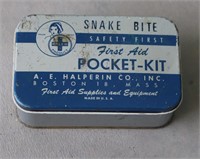 Vintage Snake Bite Pocket First Aid Kit